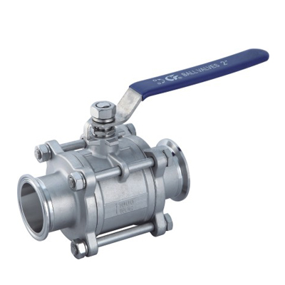 3 PC stainless steel fast ball valve